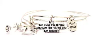 Can I Give You A Hug One Size Fits All And You Can Return It Expandable Bangle Bracelet Set