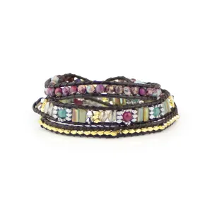 Multi Stone Wrap Bracelet