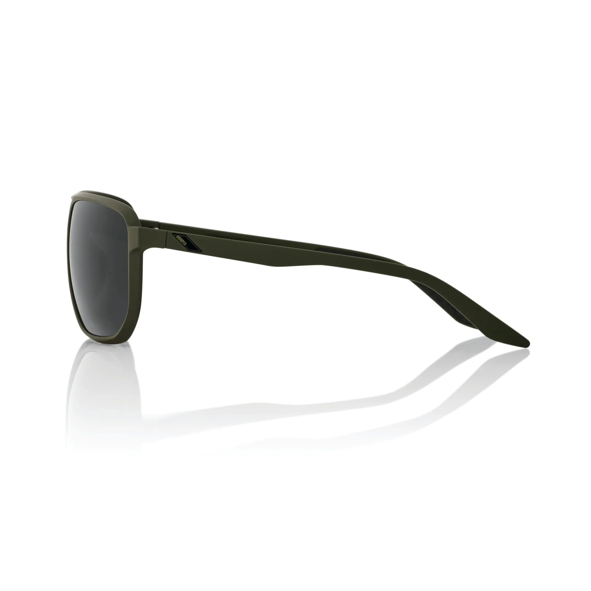 100% KONNOR Sunglasses - Soft Tact Army Green - Smoke