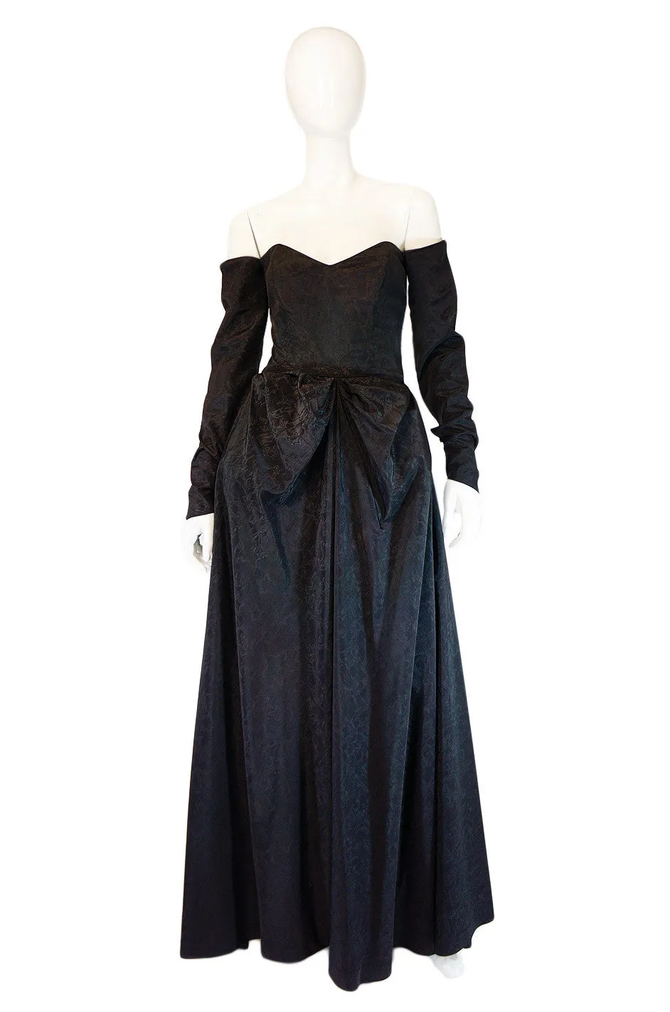 1950s Early Ceil Chapman Bustle Gown