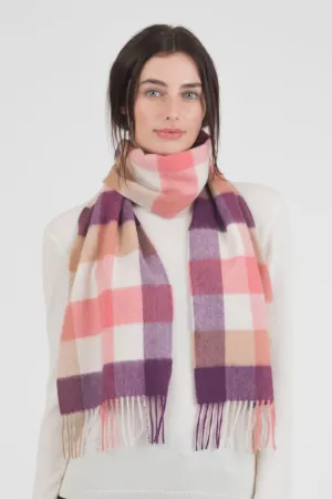 5 Square Check Cashmere Scarf - Eminence