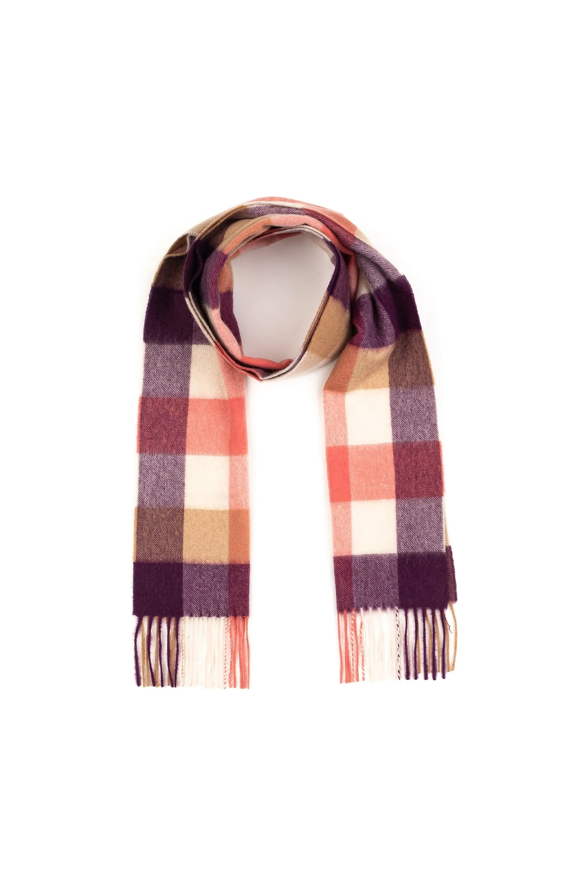 5 Square Check Cashmere Scarf - Eminence