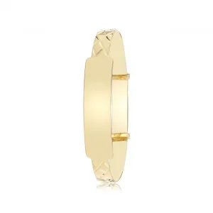 9ct Yellow Gold ID Baby Bangle BN424ID