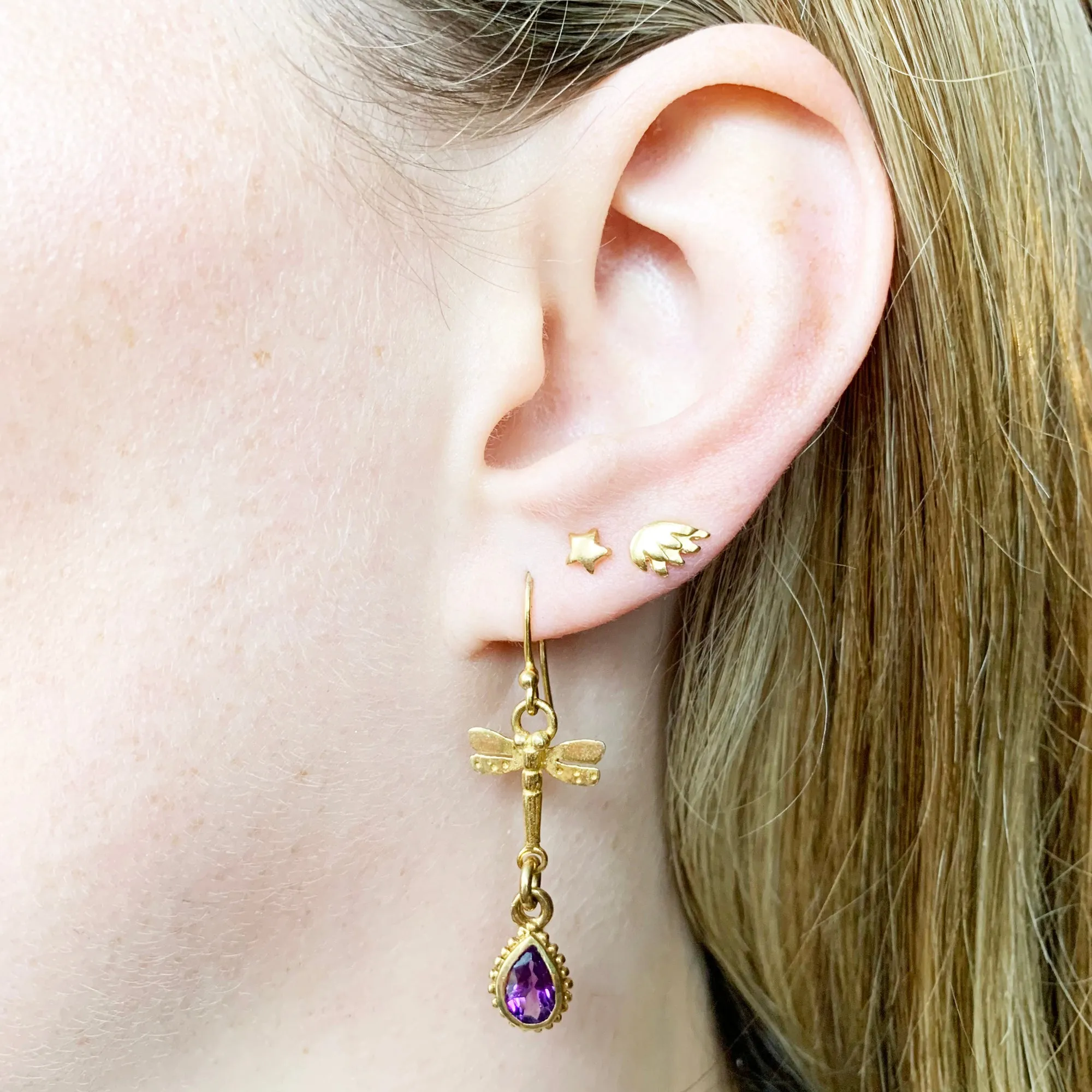 Amethyst Tellurian Gem Earrings