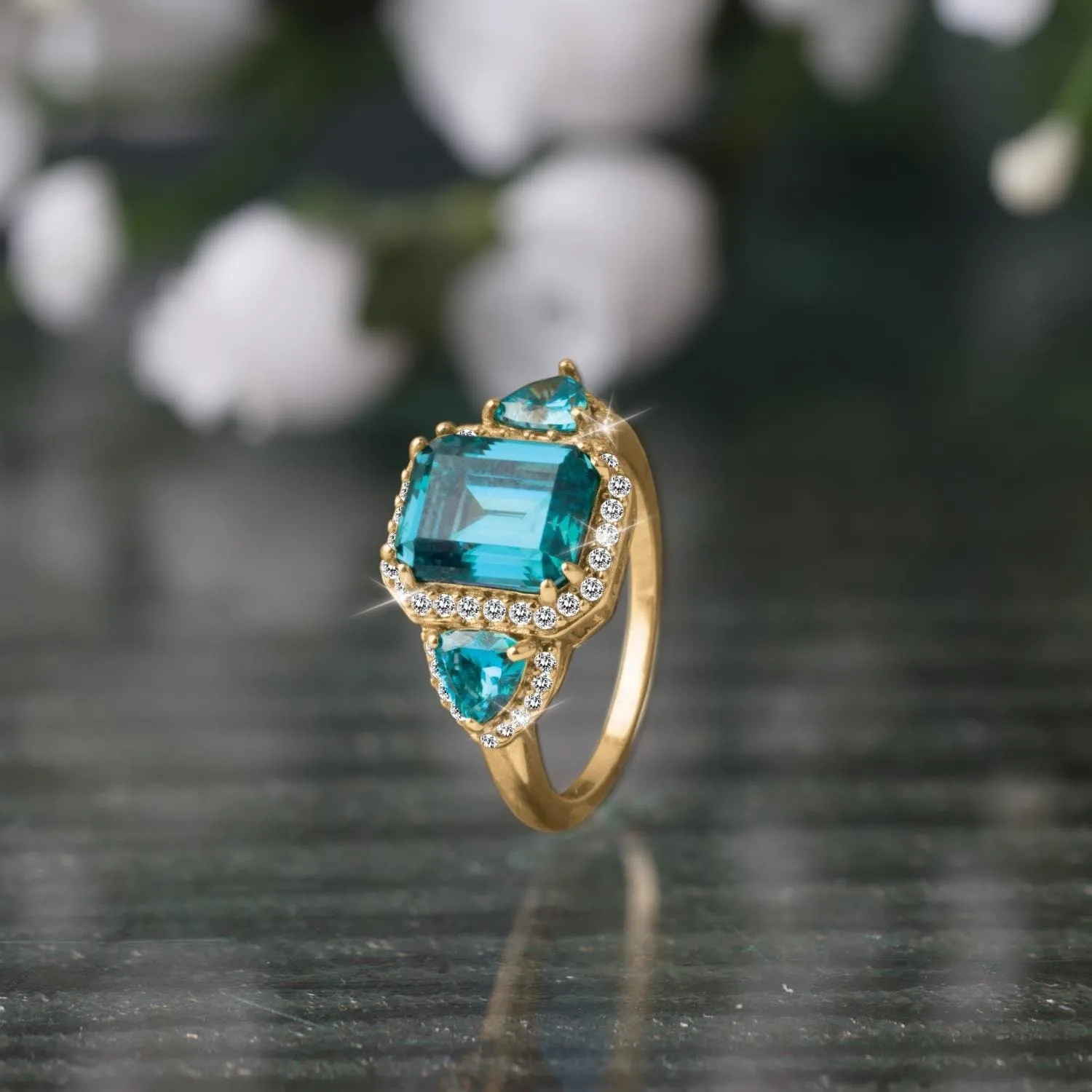 Aqua Fascination Ring