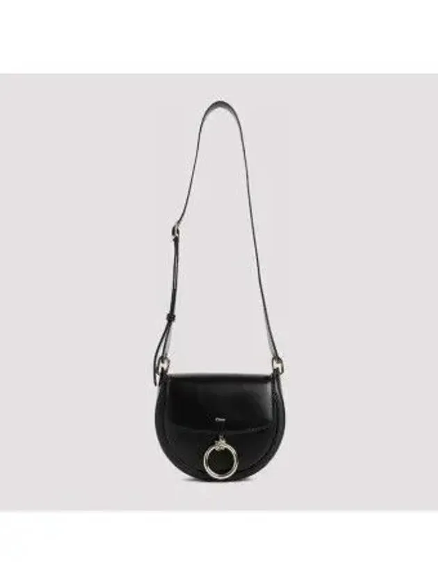 Arlene Leather Small Cross Bag Black