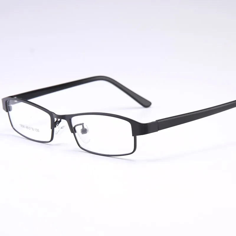 Bclear Men's Full Rim Small Rectangle Alloy Acetate Frame Eyeglasses My1858