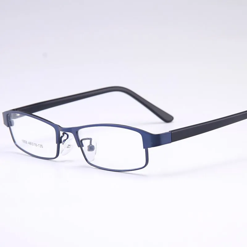 Bclear Men's Full Rim Small Rectangle Alloy Acetate Frame Eyeglasses My1858