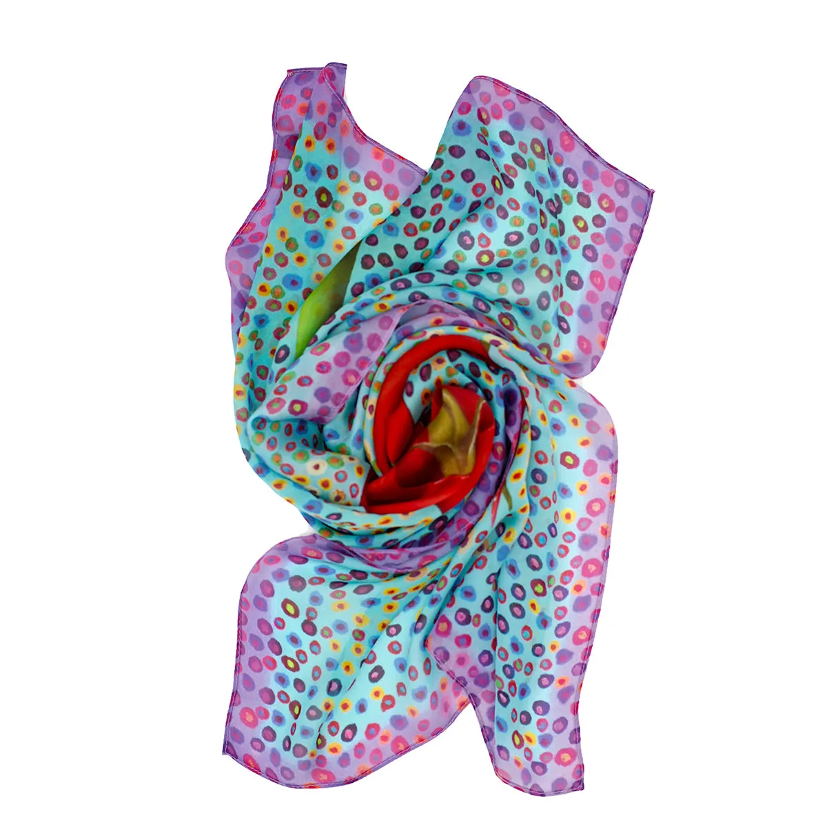 BIND ME NOT Silk Shawl Scarf