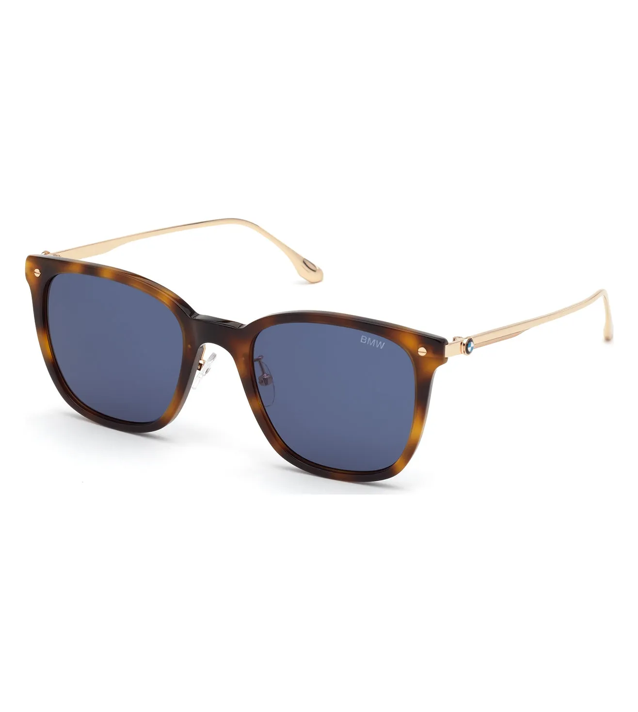 BMW Unisex Blue Square Sunglasses