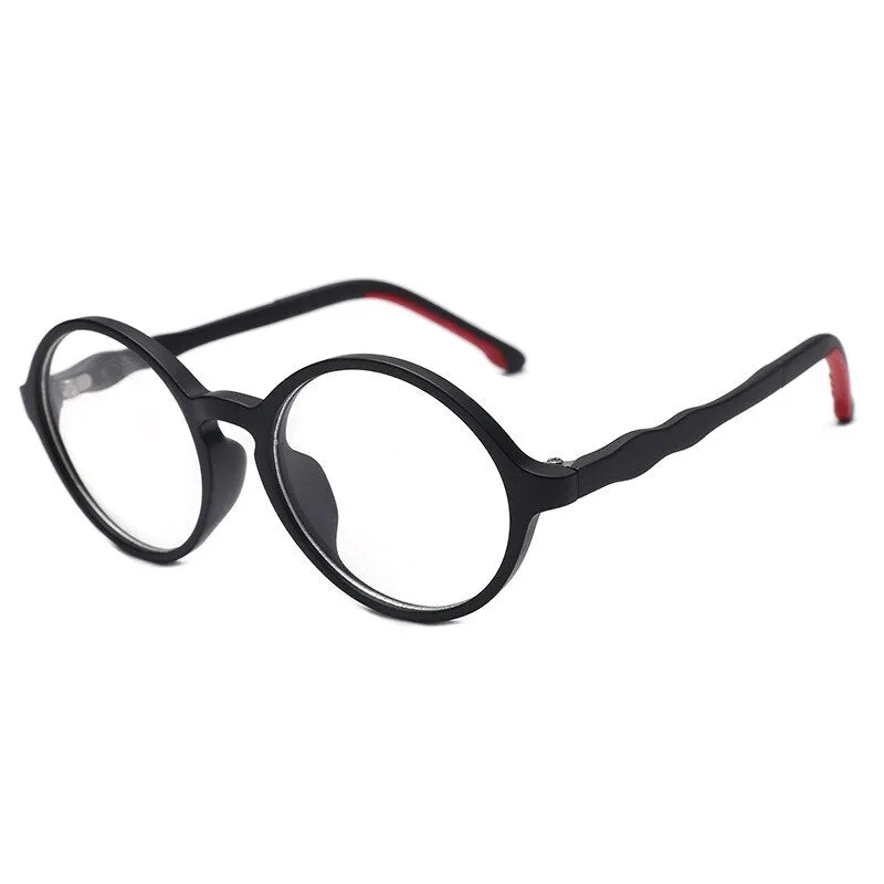 Brightzone Unisex Children's Full Rim Round Tr 90 Titanium Eyeglasses 0025