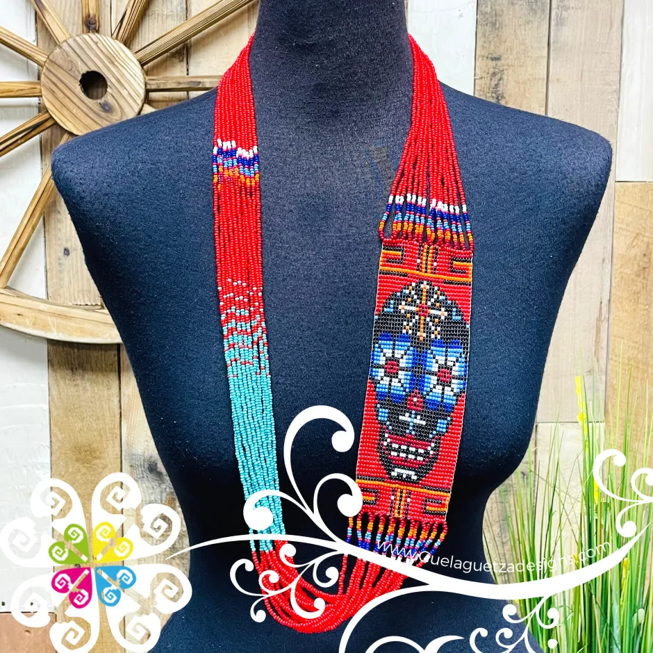 Calaverita Beaded Necklace - Day of the Dead Necklace