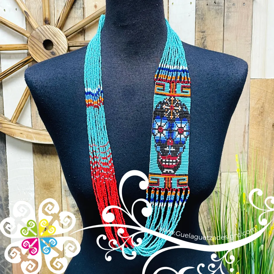 Calaverita Beaded Necklace - Day of the Dead Necklace