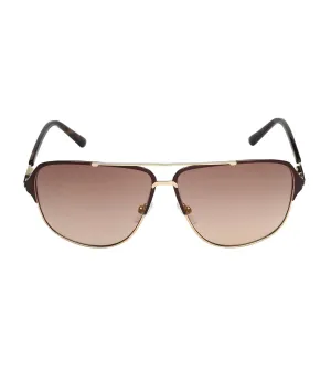 Calvin Klein Unisex Brown-mirrored Square Sunglasses