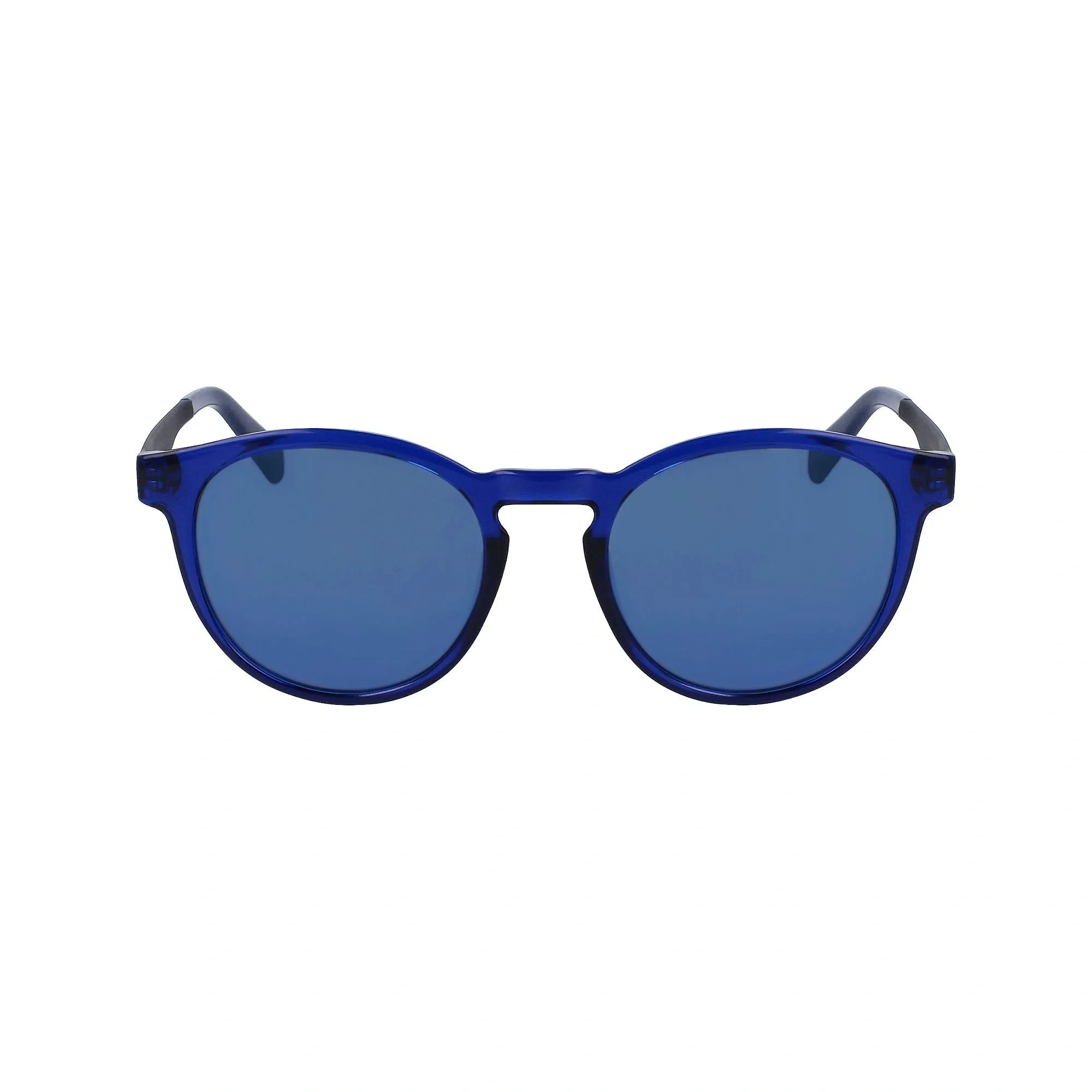 Calvin Klein Unisex Mirror Blue Round Sunglasses