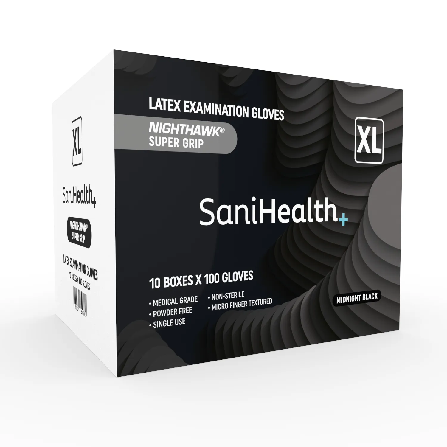 CARTON - LATEX BLACK SaniHealth NIGHTHAWK