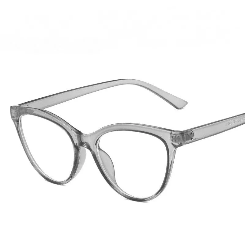 CCspace Unisex Full Rim Cat Eye Tr 90 Titanium Eyeglasses 55437