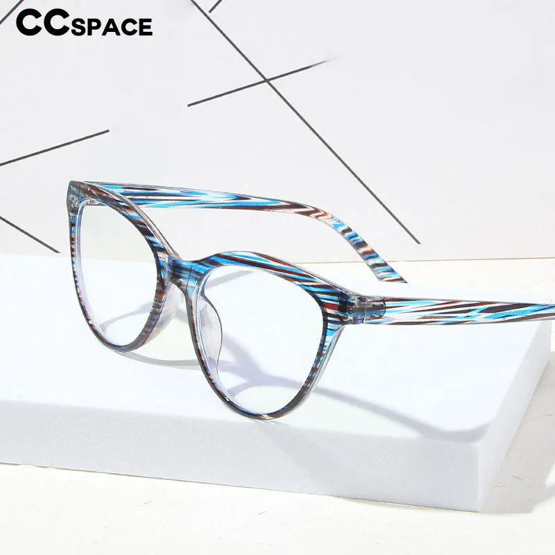 CCspace Unisex Full Rim Cat Eye Tr 90 Titanium Eyeglasses 55437