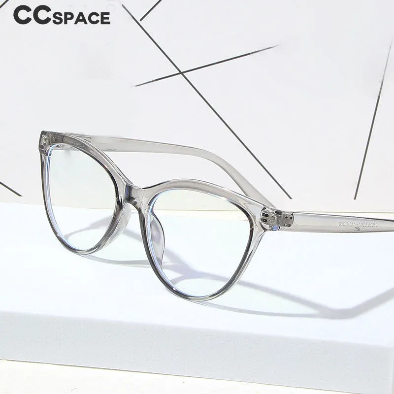 CCspace Unisex Full Rim Cat Eye Tr 90 Titanium Eyeglasses 55437