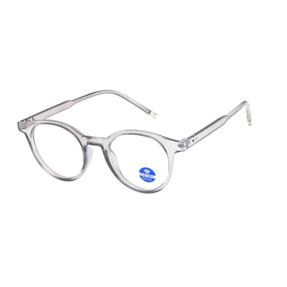 CCspace Unisex Full Rim Round Resin Frame Eyeglasses 54214