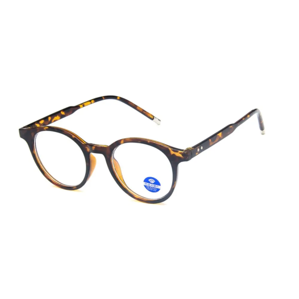 CCspace Unisex Full Rim Round Resin Frame Eyeglasses 54214