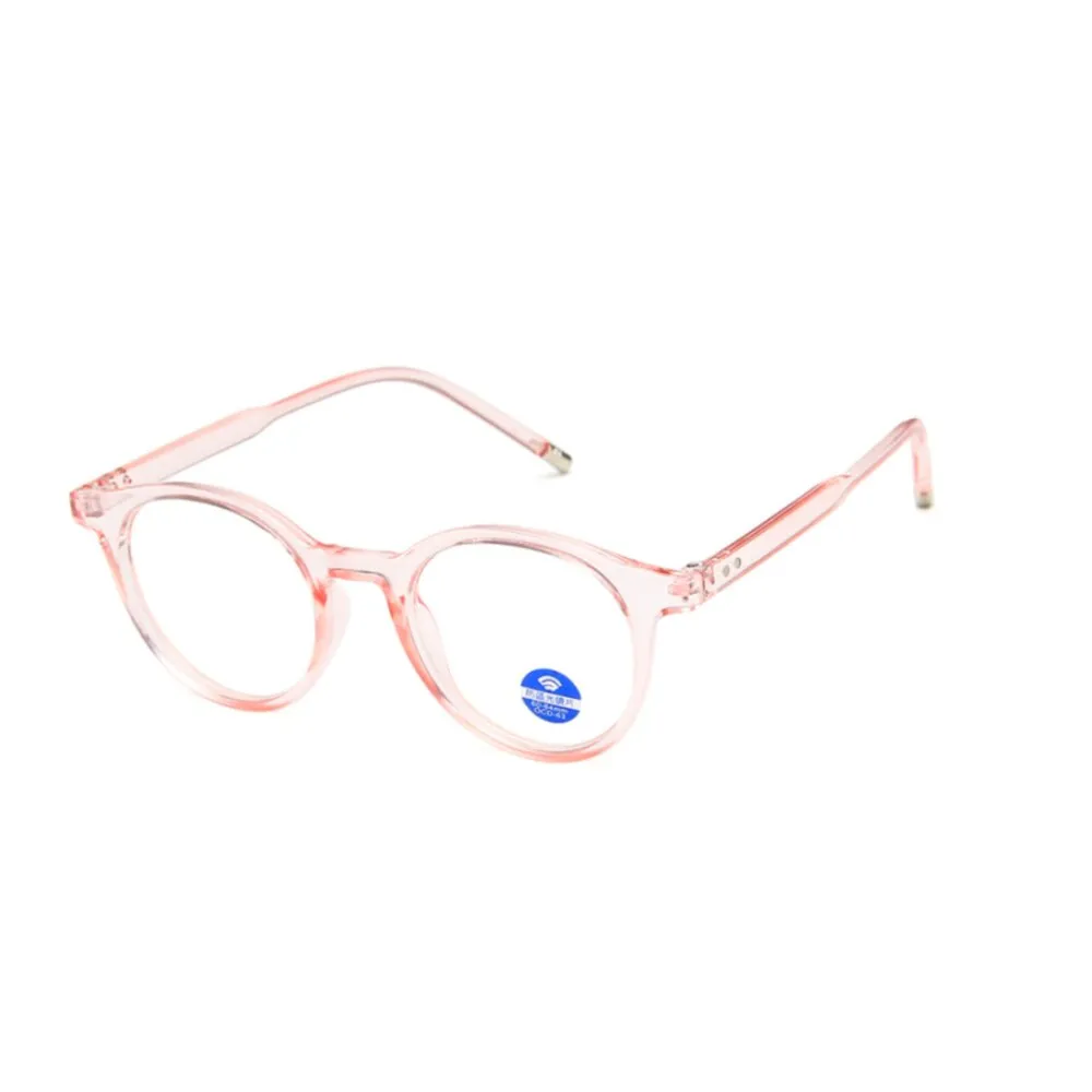 CCspace Unisex Full Rim Round Resin Frame Eyeglasses 54214