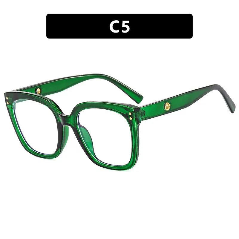 CCspace Unisex Full Rim Square Cat Eye Acetate Eyeglasses 55503