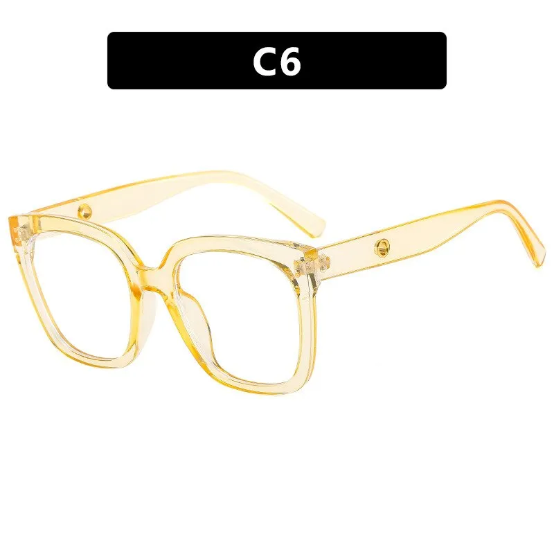 CCspace Unisex Full Rim Square Cat Eye Acetate Eyeglasses 55503