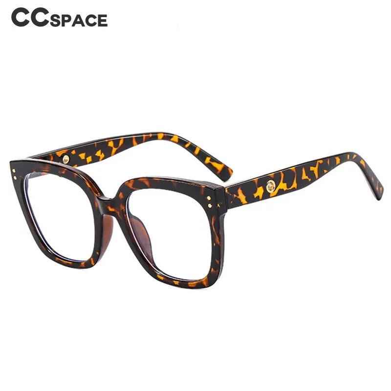 CCspace Unisex Full Rim Square Cat Eye Acetate Eyeglasses 55503