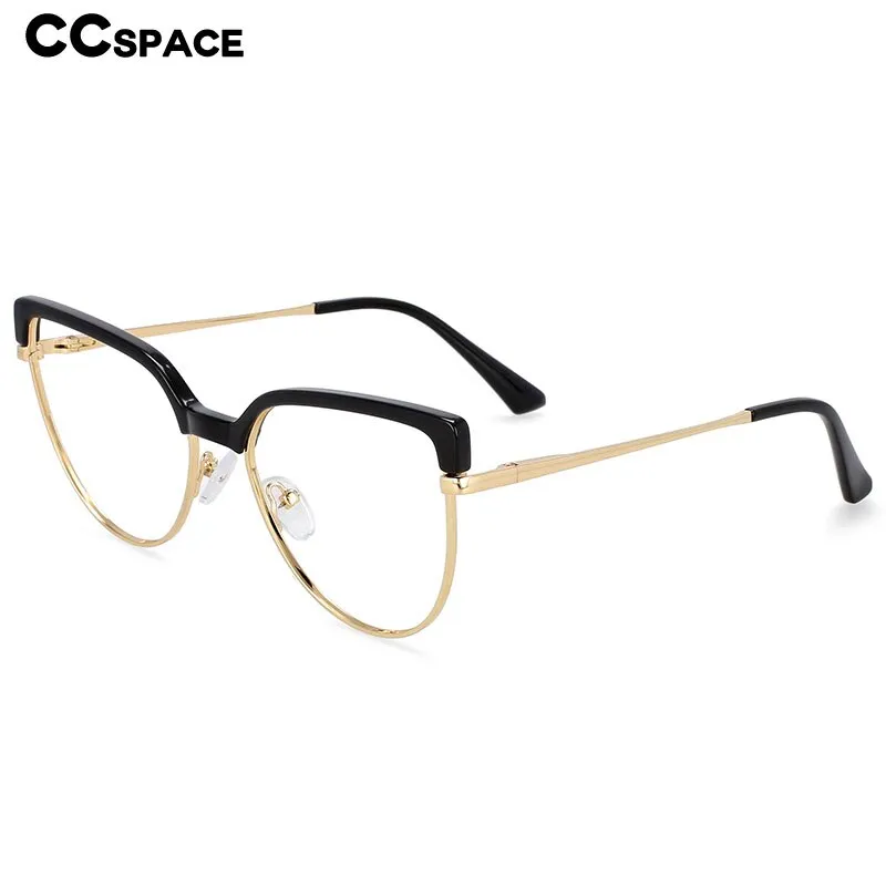 CCspace Unisex Full Rim Square Cat Eye Tr 90 Titanium Frame Eyeglasses 54439