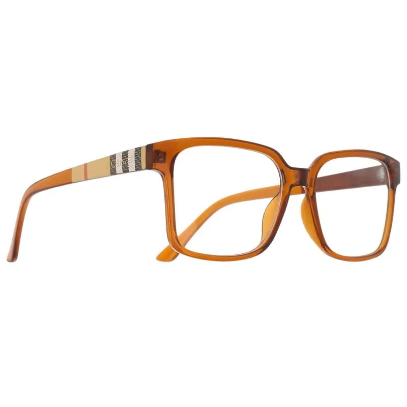 CCspace Unisex Full Rim Square Resin Frame Eyeglasses 51071