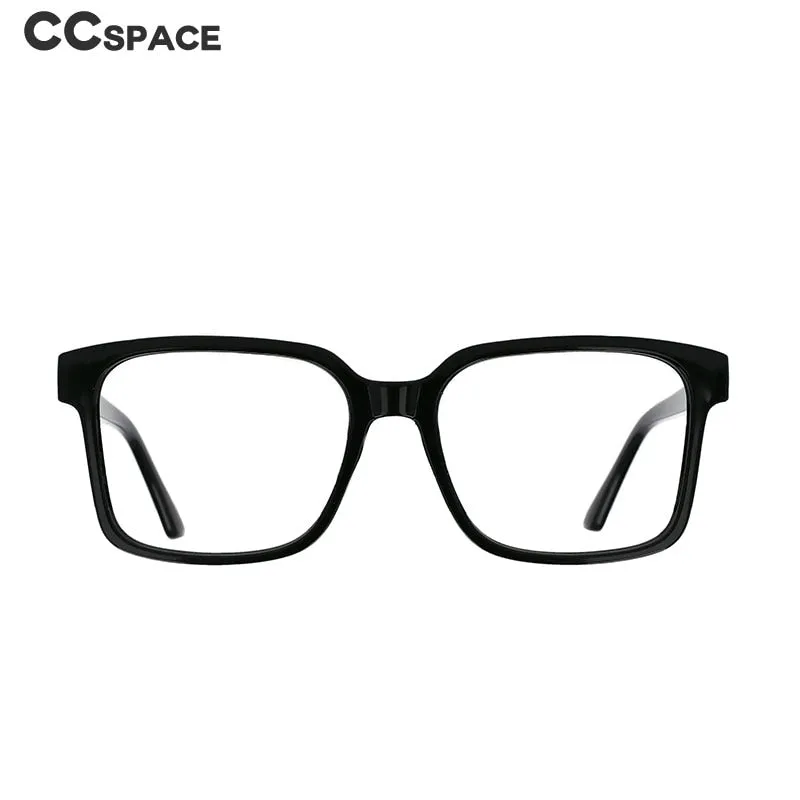 CCspace Unisex Full Rim Square Resin Frame Eyeglasses 51071