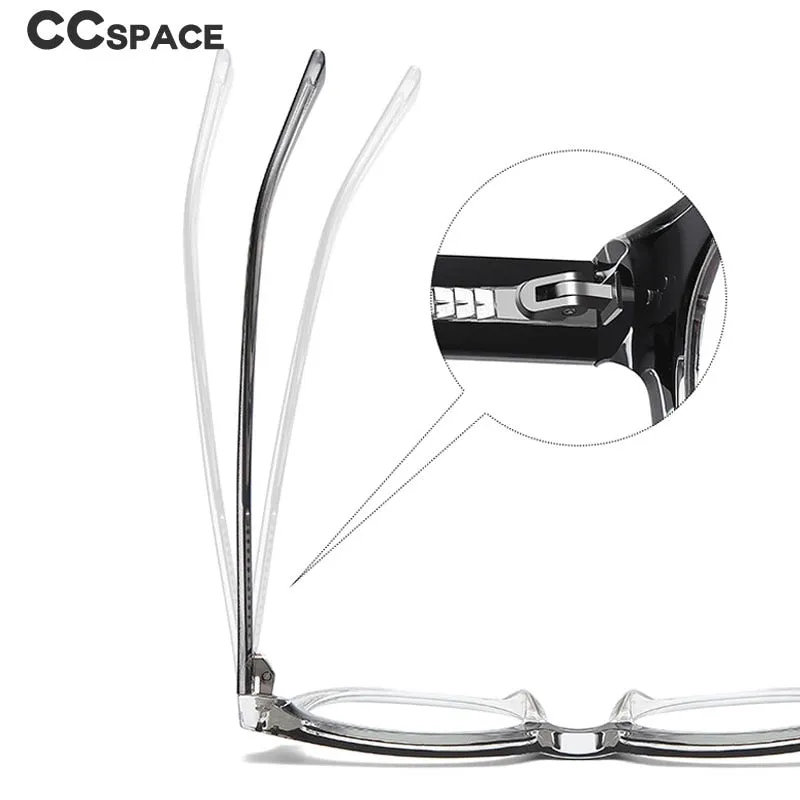 CCSpace Unisex Full Rim Square Tr 90 Titanium Frame Eyeglasses 54560