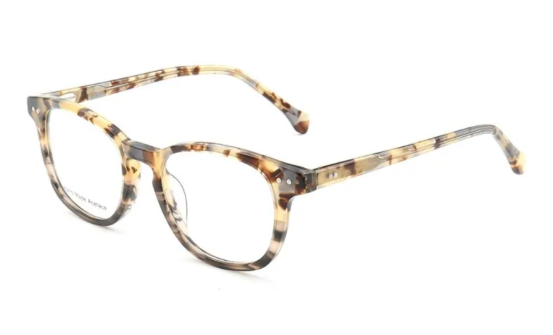 CCspace Women's Full Rim Round Acetate Frame Eyeglasses 49526