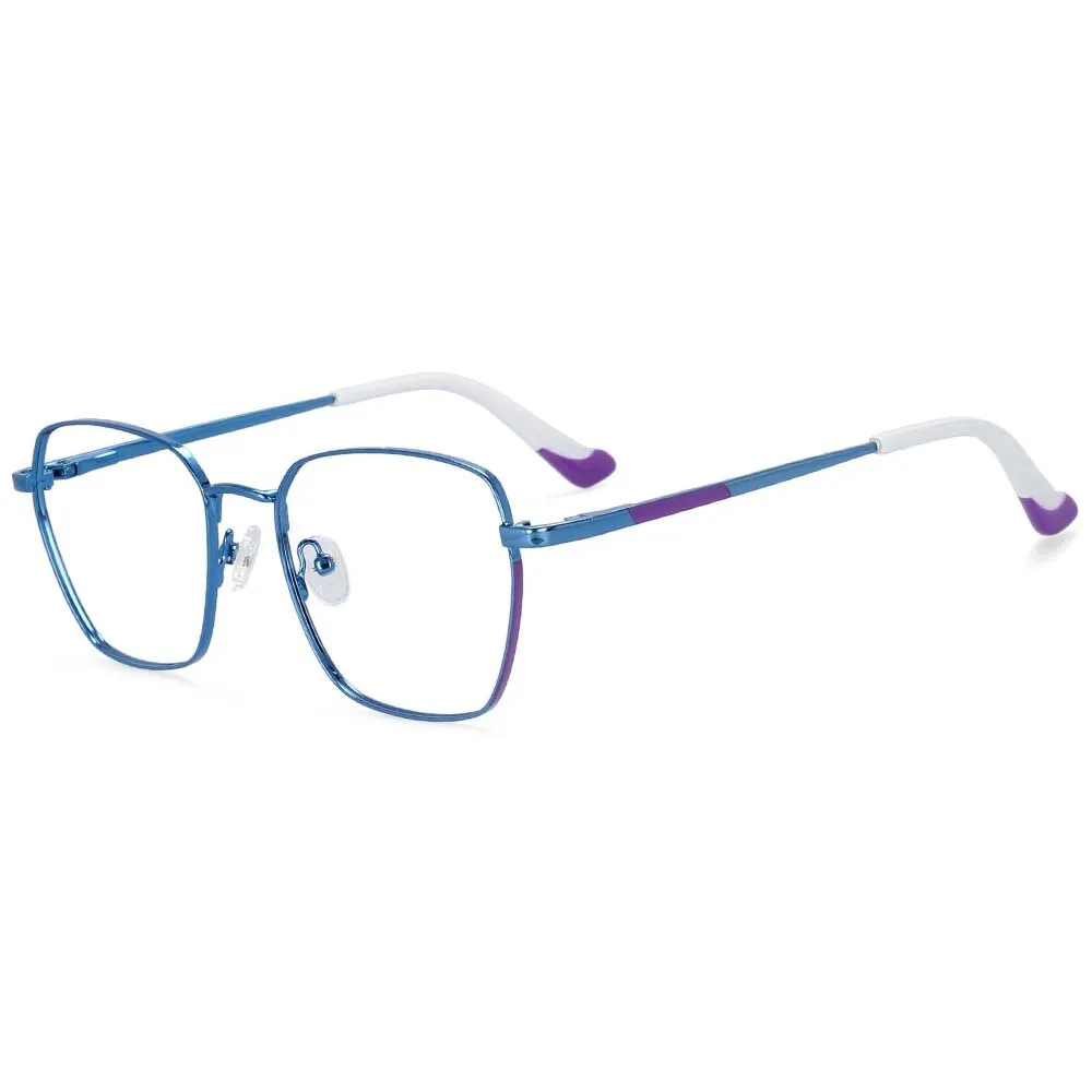 CCspace Women's Full Rim Square Alloy Frame Eyeglasses 54261