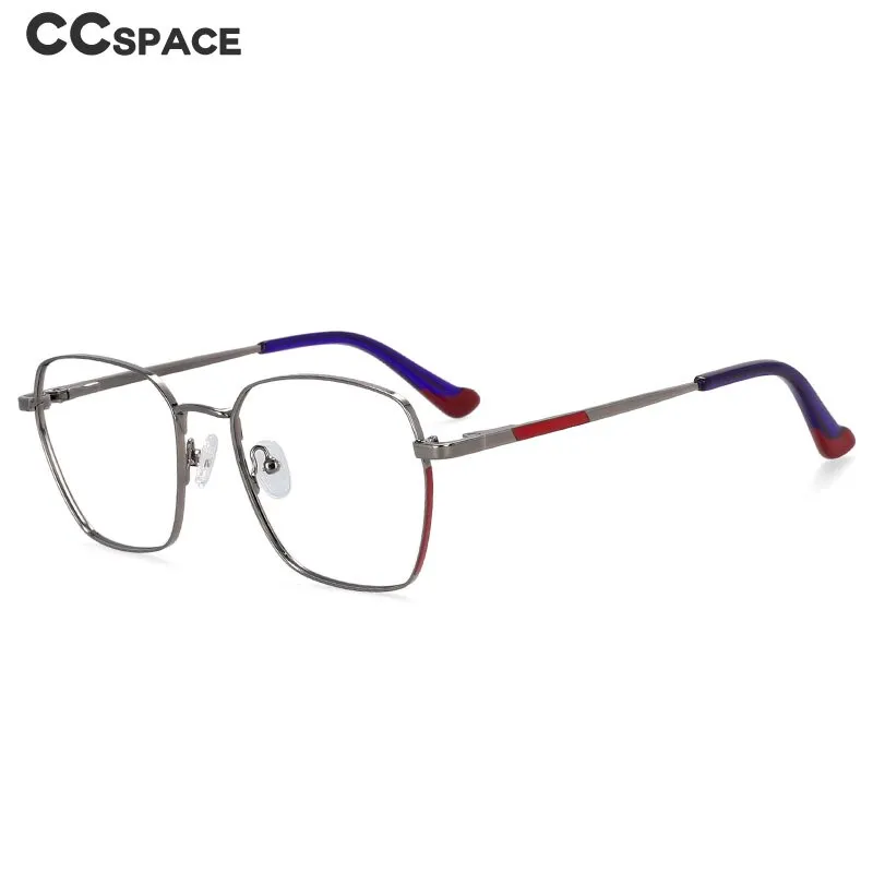 CCspace Women's Full Rim Square Alloy Frame Eyeglasses 54261