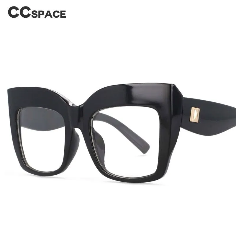 CCspace Women's Full Rim Square Cat Eye PC Reading Glasses R54084