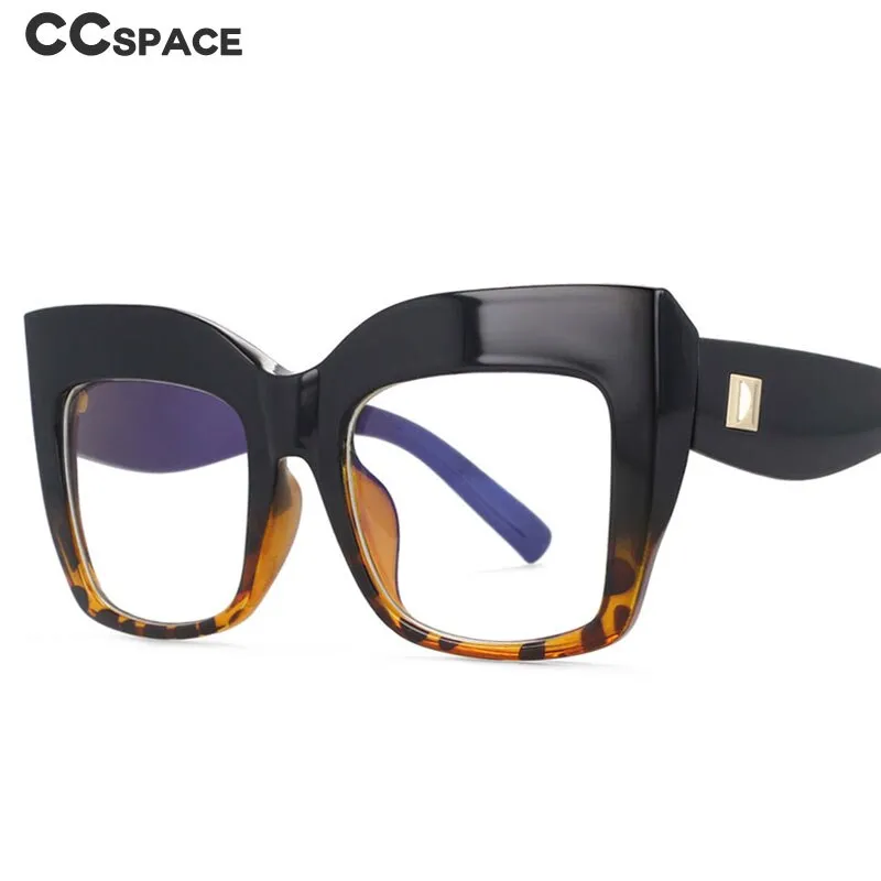 CCspace Women's Full Rim Square Cat Eye PC Reading Glasses R54084