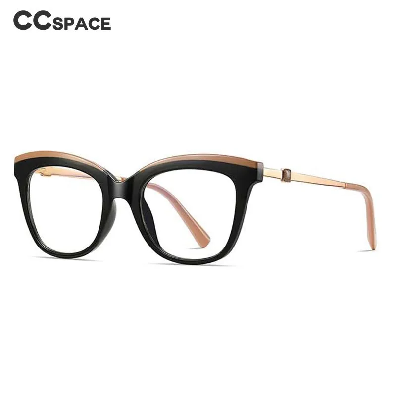 CCspace Women's Full Rim Square Cat Eye Tr 90 Titanium Eyeglasses 54047