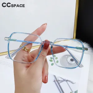 CCspace Women's Full Rim Square Tr 90 Myopic Reading Glasses 56223