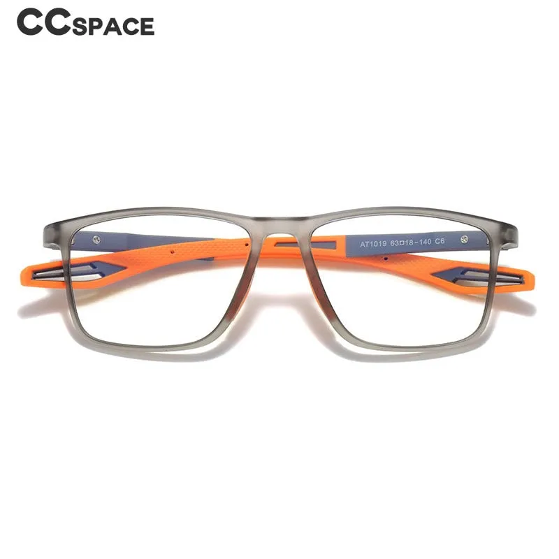 CCspace Youth Unisex Full Rim Square TR 90 Titanium Reading Glasses 55419