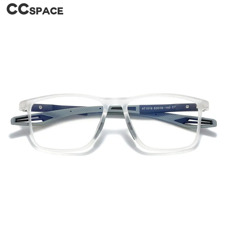 CCspace Youth Unisex Full Rim Square TR 90 Titanium Reading Glasses 55419