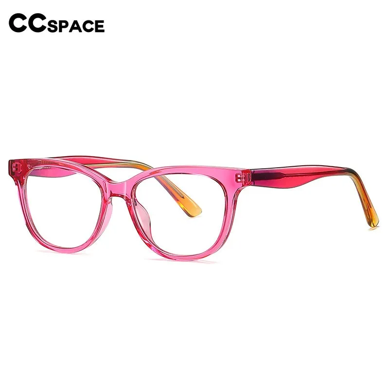 CCspace Youth's Unisex Full Rim Square Tr 90 Titanium Eyeglasses 54525