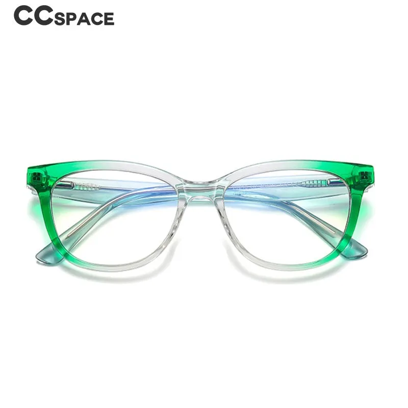 CCspace Youth's Unisex Full Rim Square Tr 90 Titanium Eyeglasses 54525