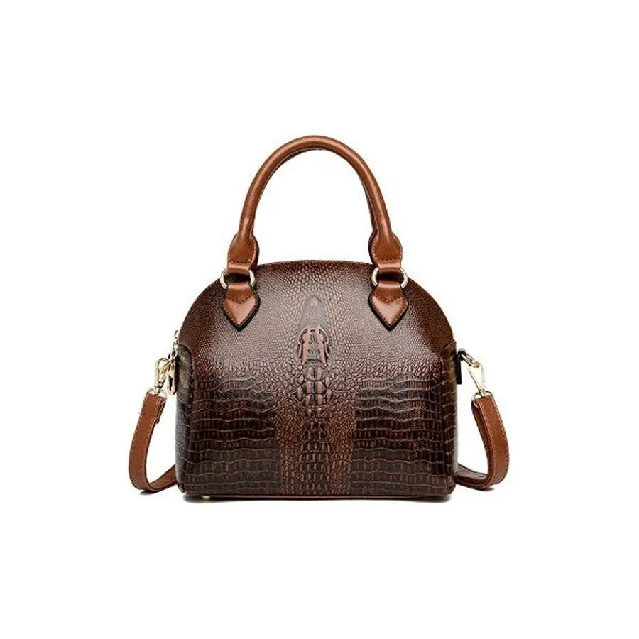 Chic CrocLuxe Exotic Pattern Shoulder Bag