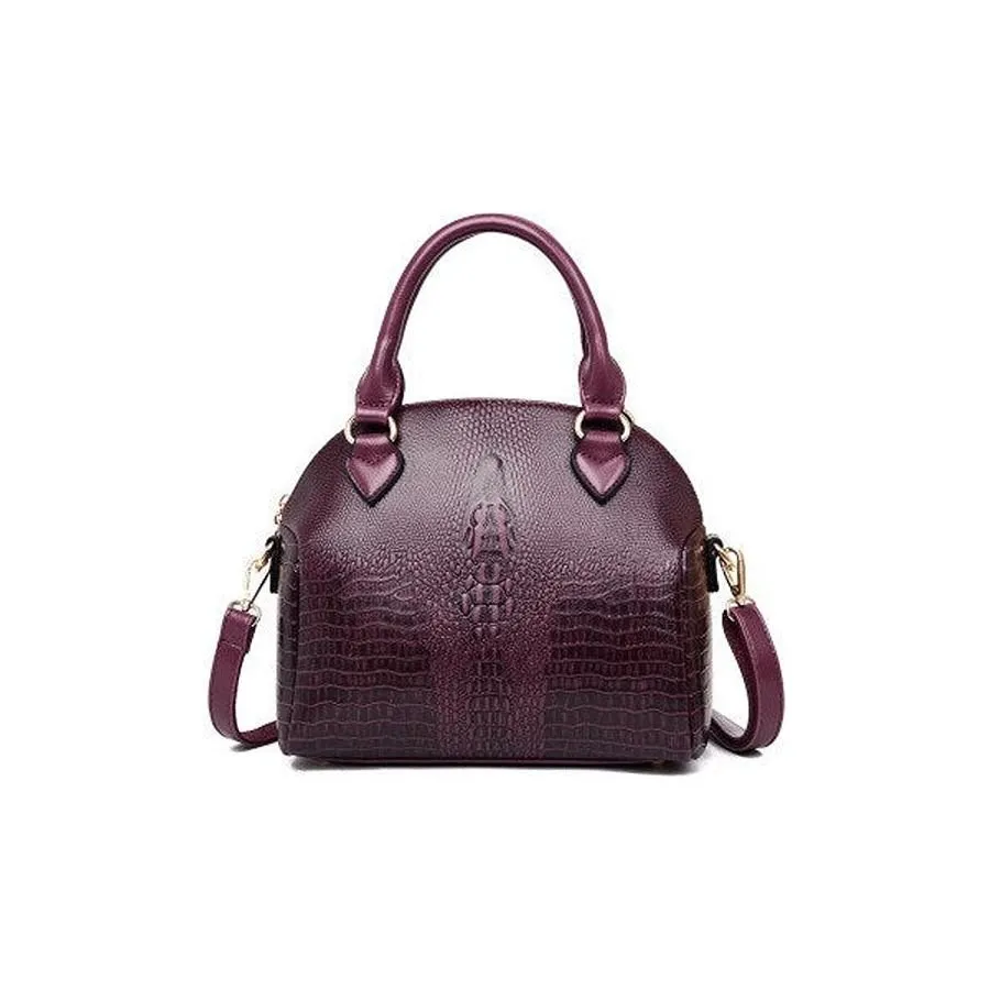 Chic CrocLuxe Exotic Pattern Shoulder Bag