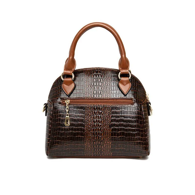 Chic CrocLuxe Exotic Pattern Shoulder Bag