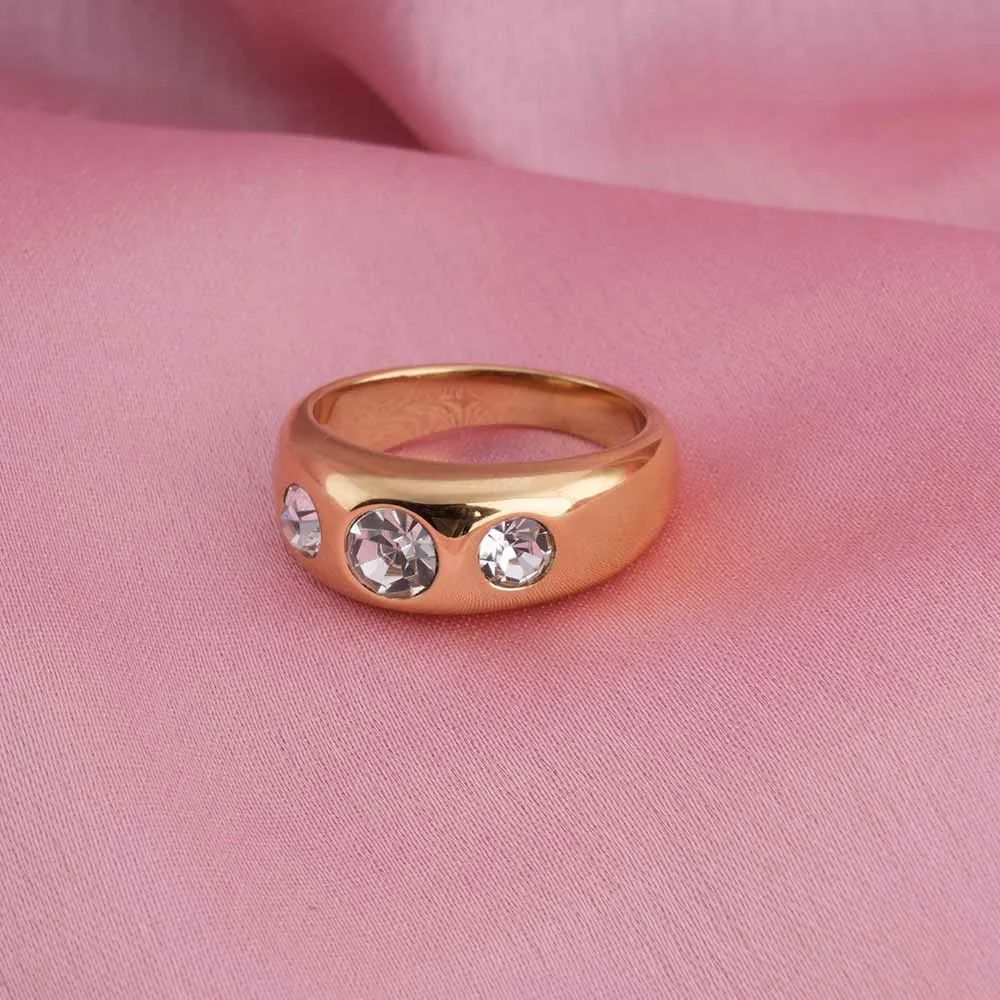 Classic Stone Gold Ring