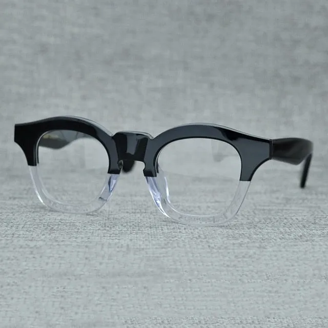 Cubojue Unisex Full Rim Square Acetate Presbyopic Reading Glasses 5024145v