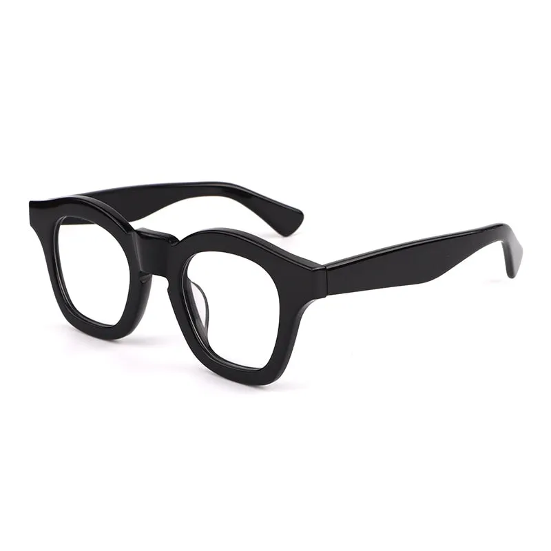 Cubojue Unisex Full Rim Square Acetate Presbyopic Reading Glasses 5024145v